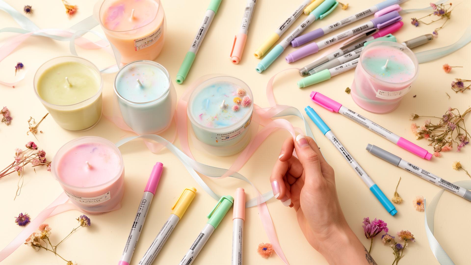 Décore tes bougies parfumées